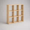 Holzregal mit 9 Fächern 147x147x33 cm