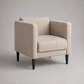Polstersessel mit Holzbeinen Beige 85x80x75 cm