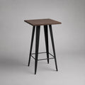 Hoher Bartisch aus Holz und Metall, 105 cm