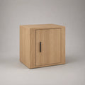 Holznachttisch mit Tür Eichenfurnier 50x40x55 cm