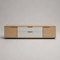 TV-Schrank Holz Eiche MDF Fronten 180 cm
