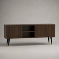 TV-Schrank aus furniertem Holz mit Metallbeinen, 150 cm