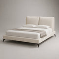 Polsterbett Stoff Beige 200x180 cm