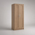 Kleiderschrank Holzoptik 2 Türen 200x80x50 cm