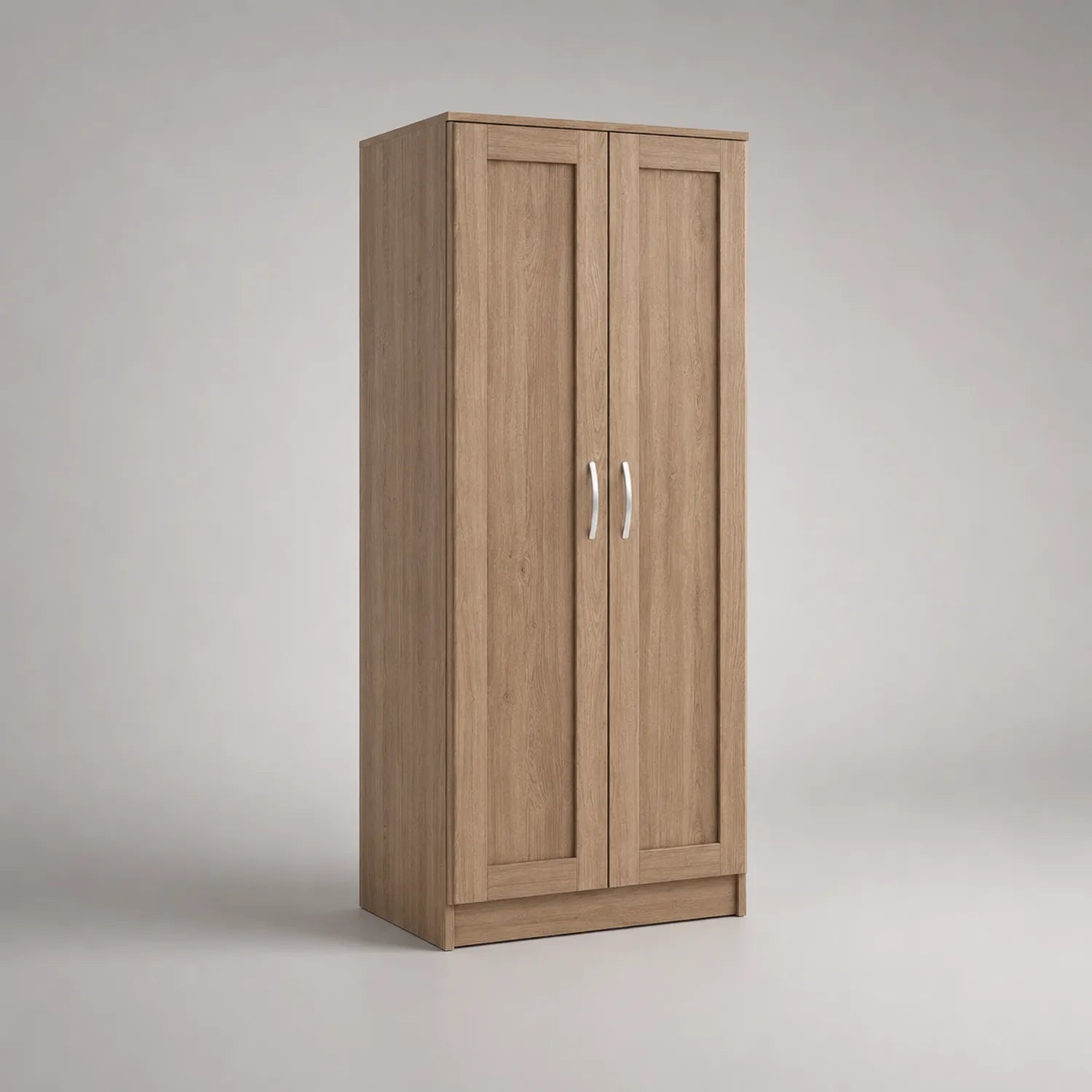 Kleiderschrank Holzoptik 2 Türen 200x80x50 cm