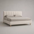 Stoffbett Doppelbett 200x180 cm Creme