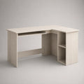 Eckschreibtisch Holz L-förmig Beige 140x130x75cm