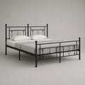 Metallbett Schwarz 140x200 cm