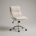 Bürostuhl Stoff Metall Beige Höhenverstellbar Drehbar