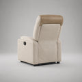 Verstellbarer Sessel aus Polyester und Mikrofaser, Beige/Braun